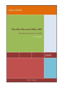 Giáo trình Tìm hiểu Microsoft Office 2007 - Lê Văn Hiếu