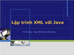 Lập trình XML với Java