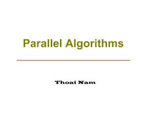 Parallel Processing & Distributed Systems - Chapter 9: Parallel Algorithms