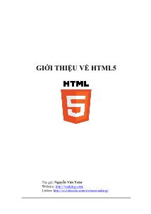 Giới thiệu về HTML5