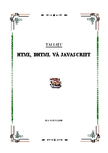 Tài liệu cơ bản về HTML, DHTML và Javascript