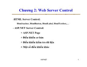 Web Server Control
