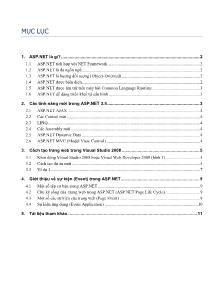 ASP.NET 3.5 - Bài 1: Giới thiệu tổng quan về ASP.NET 3.5