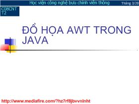Bài giảng Đồ họa AWT trong Java