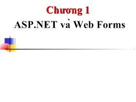 Bài giảng Ứng dụng Web - Chương 1: ASP.NET và Web Forms