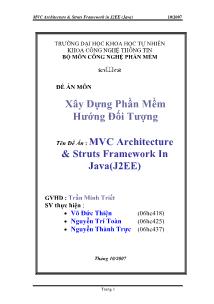 Đề án MVC Architecture và Struts Framework In Java (J2EE)