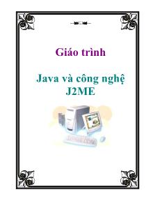 Giáo trình Java và công nghệ J2ME