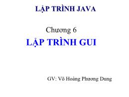 Lập trình Java cơ bản - Chương 6: Lập trình GUI