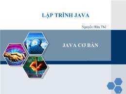 Lập trình Java - Nguyễn Hữu Thể - Java cơ bản