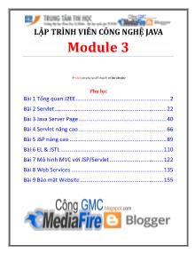 Lập trình viên công nghệ Java - Module 3