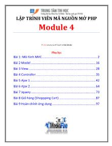 Lập trình viên mã nguồn mở PHP - Module 4
