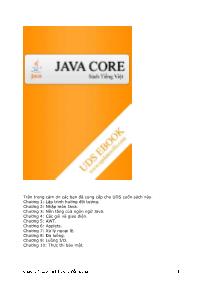 Tài liệu Java Core tiếng Việt