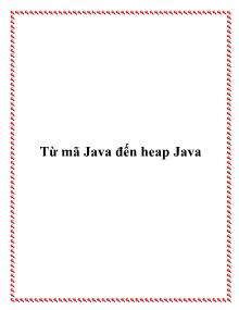 Từ mã Java đến heap Java