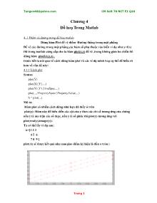 Giáo trình Matlab v5.3 - Chương 4: Đồ họa trong Matlab