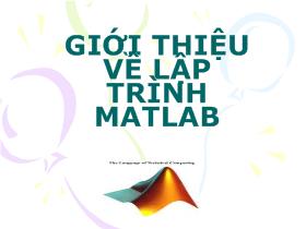 Giới thiệu về lập trình Matlab