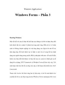 Windows Forms – Phần 3