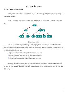 Cấu trúc dữ liệu và giải thuật - Bài 7: Cây 2-3-4
