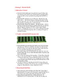 Cấu trúc máy tính - Chương 5: Bộ nhớ RAM