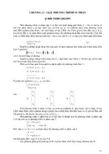 Giáo trình C - Chương 13: Giải phương trình vi phân