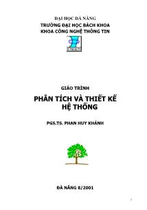 Giáo trình Phân tích và thiết kế hệ thống - Phan Huy Khánh