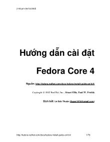 Hướng dẫn cài đặt Fedora Core 4