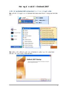 Hướng dẫn cài đặt Outlook 2007