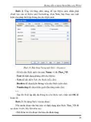 Hướng dẫn sử dụng phần mềm soạn thảo OpenOffice.org - Phần 5