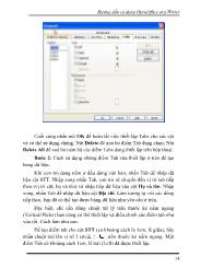 Hướng dẫn sử dụng phần mềm soạn thảo OpenOffice.org - Phần 3