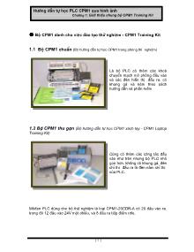 Hướng dẫn tự học PLC CPM1 qua hình ảnh - Chương 1: Giới thiệu chung bộ CPM1 Training Kit