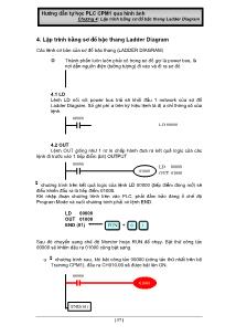 Hướng dẫn tự học PLC CPM1 qua hình ảnh - Chương 4: Lập trình bằng sơ đồ bậc thang Ladder Diagram