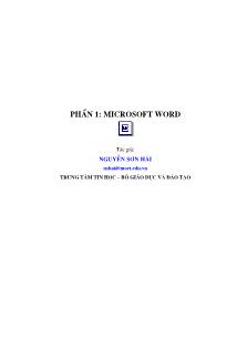 Kỹ năng học MS Office - Phần 1: Microsoft Word