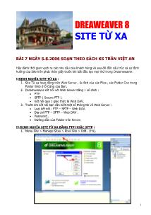 Start Page Dreamweaver 8 - Bài 7: Site từ xa