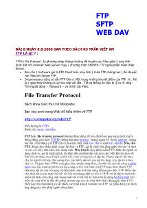 Start Page Dreamweaver 8 - Bài 8: FTP SFTP Web DAV