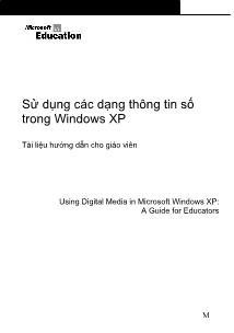 Sử dụng các dạng thông tin số trong Windows XP