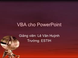 VBA cho PowerPoint