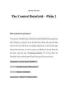 Viewing .NET Data - The Control DataGrid - Phần 2