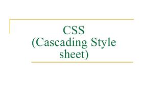 Bài giảng CSS (Cascading Style Sheet) - Đại học Đà Lạt