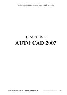 Giáo trình Auto CAD 2007