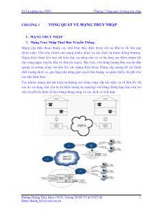 Tài liệu giảng dạy ADSL - Chương 1: Tổng quát về mạng truy nhập