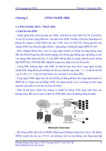 Tài liệu giảng dạy ADSL - Chương 2: Công nghệ xDSL