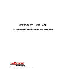 Toàn tập giáo trình Microsoft .NET (C#)