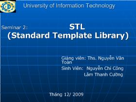 Đề tài STL (Standard Template Library)