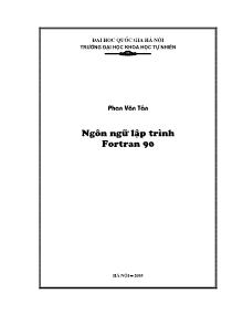 Ngôn ngữ lập trình Fortran 90 - Phan Văn Tân
