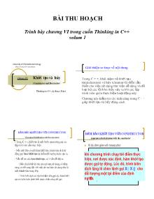 Trình bày chương 6 trong cuốn Thinking in C++ Volum 1