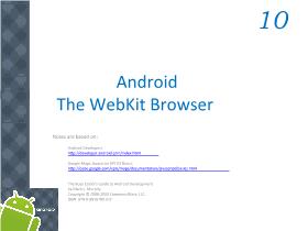 Lập trình Android tiếng Việt - Chapter 10: Android The WebKit Browser