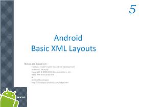 Lập trình Android tiếng Việt - Chapter 5: Android Basic XML Layouts