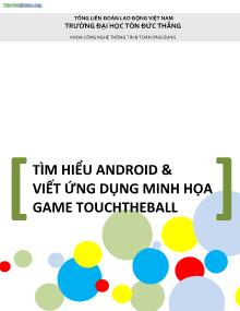 Tìm hiểu Android và viết ứng dụng minh hoạt Game TouchtheBall