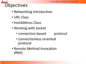 Bài giảng Java 2 - Trần Duy Thanh - Networking
