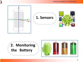 Bài giảng Lập trình cho thiết bị di động - Bài 7: Thao tác với thiết bị cảm ứng