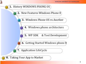 Bài giảng Lập trình cho thiết bị di động Windows Phone - Trần Duy Thanh - Introduction Windows Phone OS
